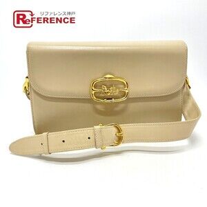 Celine carriage shoulder bag Beige Tan leather